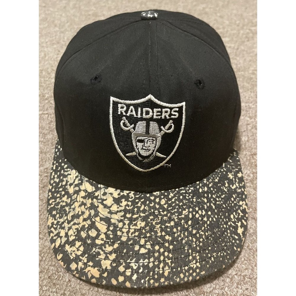 Vintage 90’s Zubaz Los Angeles Vegas Oakland Raiders Specialties Snapback Hat Ca